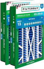 Filterbuy 20x30x5 Air Filter MERV 13 Optimal Smoke & Allergy Defense, by Filterbuy