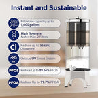 Membrane Solutions UV Countertop Water Filtration System, Stainless Steel 2.25G - Image 4