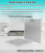 2 Pack WA0575 Range Hood Filters 13.5" x 14.4" x 0.35", 5-Layer Aluminum Mesh - Image 5