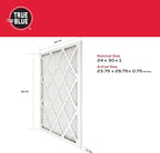 True Blue 24x30x1 MERV 11 Allergen Air Filter | Electrostatic Pleated HVAC - Image 2