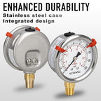0 to 100 Psi Lead-Free Pressure Gauge, Glycerin Liquid Filled, 2.5 inch Dial - Image 3