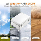 QILIPSU Waterproof Junction Box IP67 Outdoor Plastic Electrical Project - Image 5