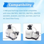 Sand Filter Pump Replacement Parts, 11480 Pool Leaf Trap Cover Lid - Image 4