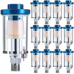 Mudder 14 Pcs Compressed Air Filter Water Oil Separator 1/4 Inch NPT Inlet and by Mudder