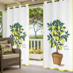 Lemons Outdoor Curtains for Patio Summer Fruit Lemon Tree Waterproof Outside - Image 5