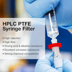 SimPure Syringe Filter PTFE 500 PCS Hydrophobic Membrane, 25mm Disc Diameter - Image 6