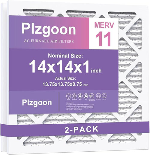 14x14x1 Air Filter MERV 11 MPR 1000 Pleated AC Furnace Filters Replacement by Unknown