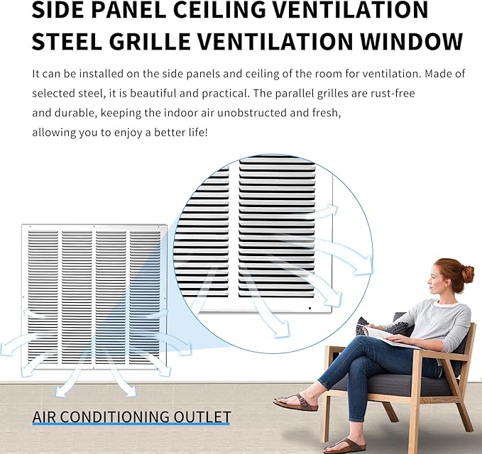 24x24 Vent Cover, Air Return Vent Cover, Flat Vent Cover, Rejillas De Aire - Image 7