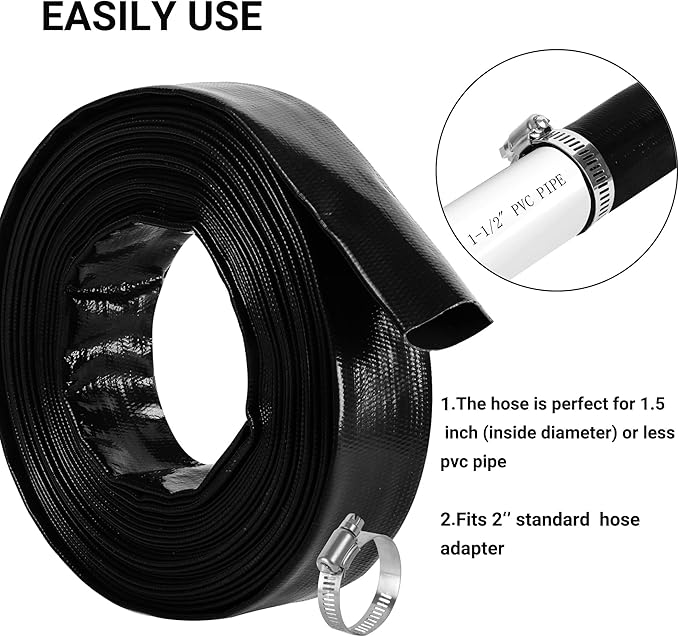 2" x 50 FT Pool Backwash Hose, - Image 5
