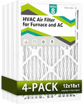 12x18x1 Air Filter MERV 8, HVAC/Furnace AC Filter Replacement, Dust by Komashr