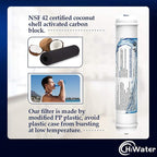2 Pack Inline Water Filter 1/4" Quick-Connect Replacement Cartridge Inline - Image 3