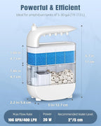 Pawfly 106 GPH 5 W Turtle Tank Filter, Low Water Level Turtle Filter - Image 6