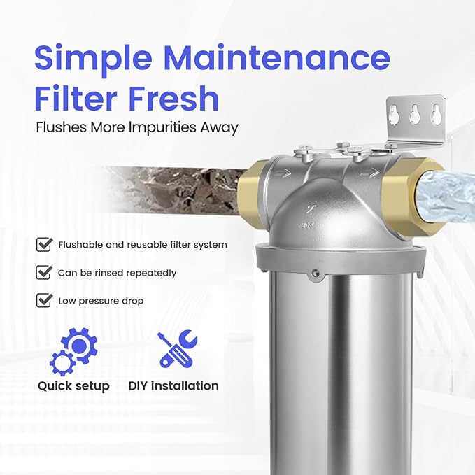 Amwater NSF/ANSI 42 Certification Big+ Stainless Steel Filter Housing - Image 6
