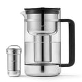 Aarke Purifier Glass Water Pitcher, Refillable Stainless Steel Filter, 8-Weeks by aarke