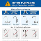 Waterdrop Water Filter for Sink Faucet, 360° Rotating Stainless Steel, NSF - Image 4