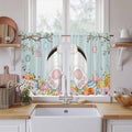 Easter Bunny Kitchen Tier Curtains 45 Inch Long 2 Panel Set, Rod Pocket Short by Unknown