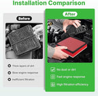 2PCS Engine Air Filter Fit for 2016-2023 Toyota Tacoma 3.5L, 2013-2021 Tundra - Image 4