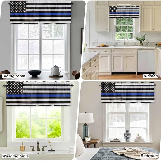 American Flag Valances for Windows, 1 Panel - Image 7