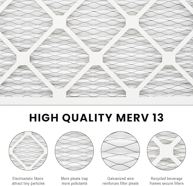 12x12x1 Air Filter MERV 13, HVAC/Furnace AC Filter Replacement, Dust - Image 4