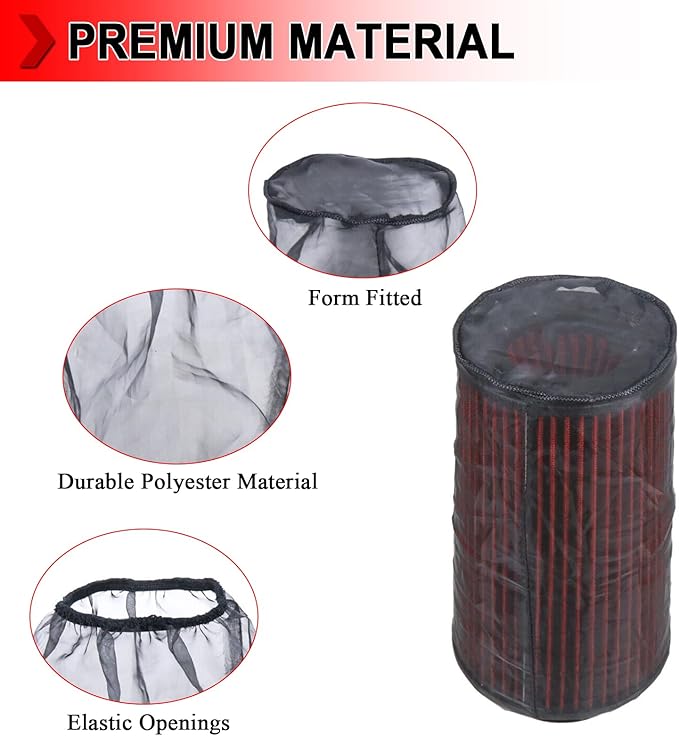 Universal 9 Inch Air Filter Cover, Air Intake Filter Sock Cover, Motorcycle - Image 5