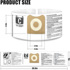 30 Pack VF3501 Vacuum Cleaner Bags Fit - Image 2