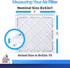 Filter King 8x53x1 Air Filter | 4-PACK | MERV 8 HVAC Pleated A/C Furnace - Image 2