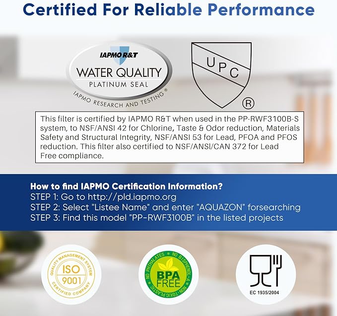 PUREPLUS 9000194412 NSF 53&42 Certified Refrigerator Water Filter Replacement - Image 3
