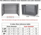 Split Air Conditioner Fence Privacy Screen 4 Panel, Aluminum Air Conditioner - Image 2