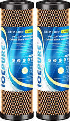 ICEPURE 1 Micron 2.5" x 10" Whole House Water Filter Coconut Shell Activated by ICEPURE