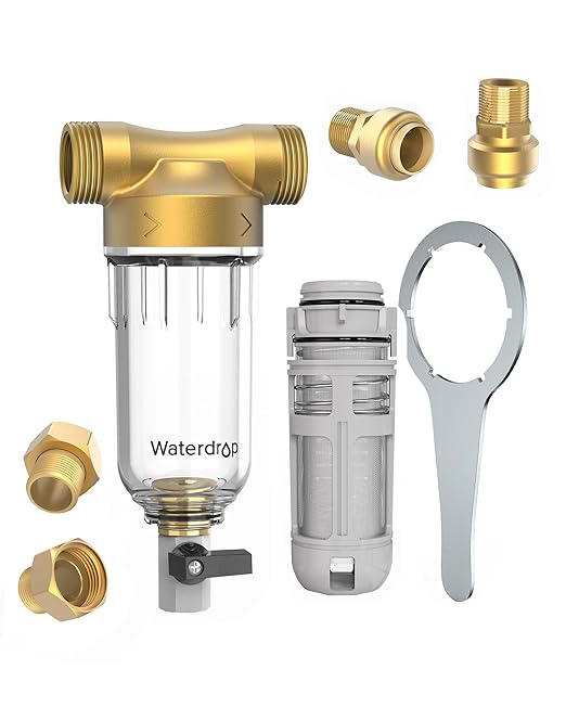 Waterdrop Spin Down Sediment Filter, Backwash Whole House Water Filter System by Waterdrop
