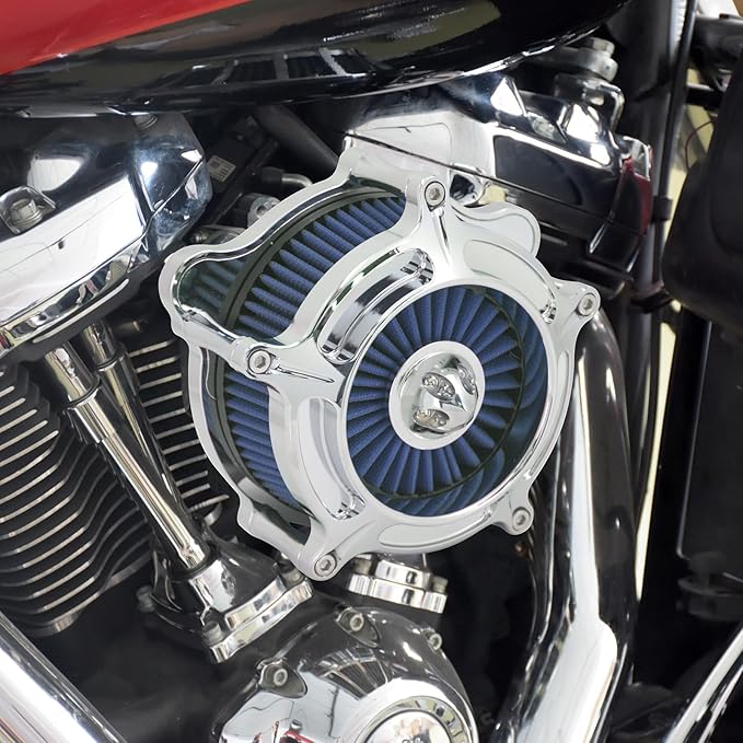 HDBUBALUS Motorcycle Air Filter Air Cleaner Intake System Cleaner Fit - Image 2