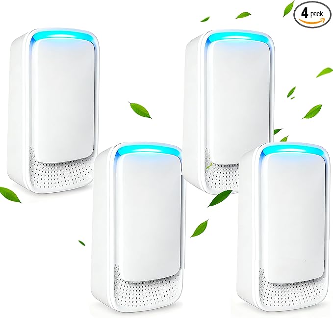 4 Pack Plug In Air Purifier, Negative Ion Filtration System, Quiet Ionic Air by ABrighterDayTheMeetueWay