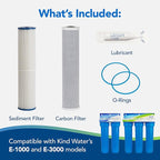 Kind Water 5-Micron Sediment & Carbon Replacement Filters – Fits Kind & Evo - Image 4