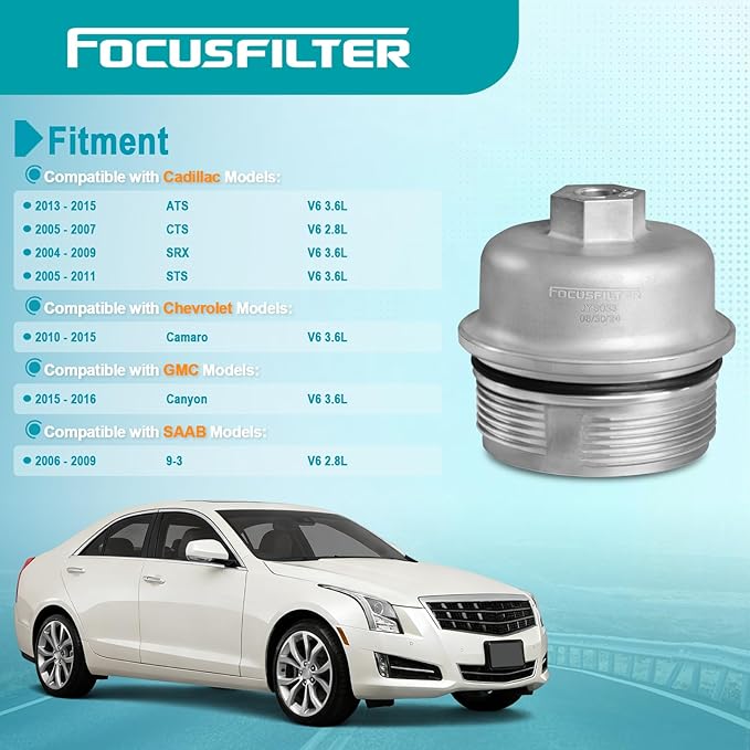 FOCUSFILTER 12583470 OEM Grade Oil Filter Housing Cover Cap, - Image 2