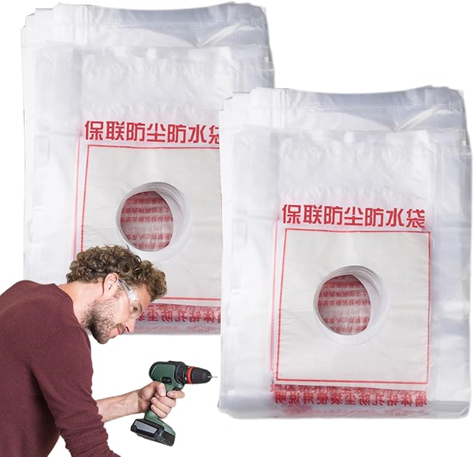 Electric Hammer Dust Bag – Drill Dust Sealr, Hole Saw Catcher | 100PCS Fine - Image 5