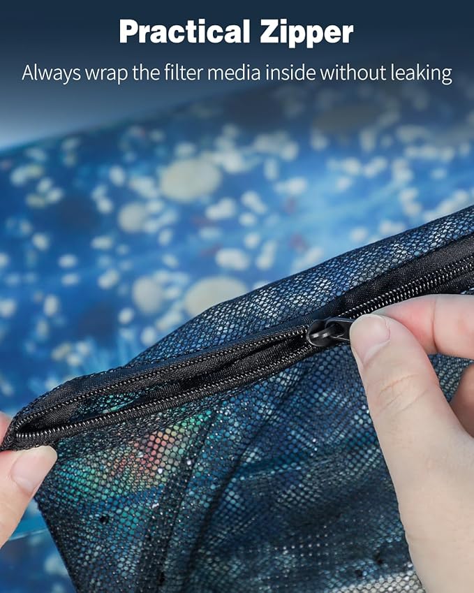 Pawfly 8 Pack Aquarium Filter Media Bags, Fine Mesh Filter Bag - Image 5