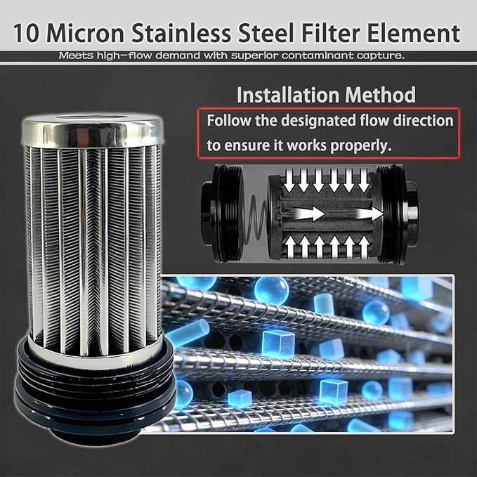 10 micron inline fuel filter - Image 3