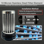10 micron inline fuel filter - Image 3