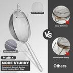 Walfos Fine Mesh Strainer 4PCS, Versatile Kitchen Strainer - Image 7