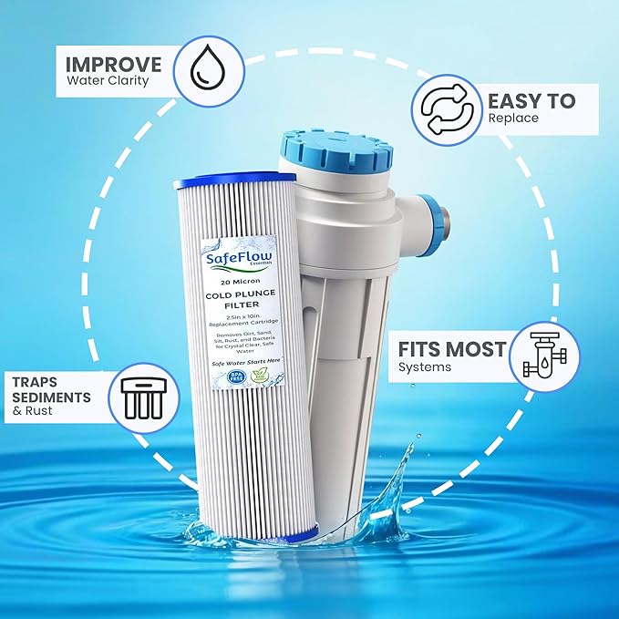 10in Ice Bath Chiller Filters 20 Micron 10" x 2.5" Water Filter Replacement - Image 6