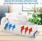 4 Pack Adjustable Air Vent Deflector, 9”-15” Transparent Deflector - Image 4