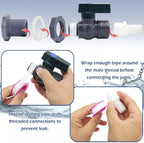 PVC Rain Barrel Diverter Kit Rain Barrel 3/4 Inch Spigot Kit - Image 2
