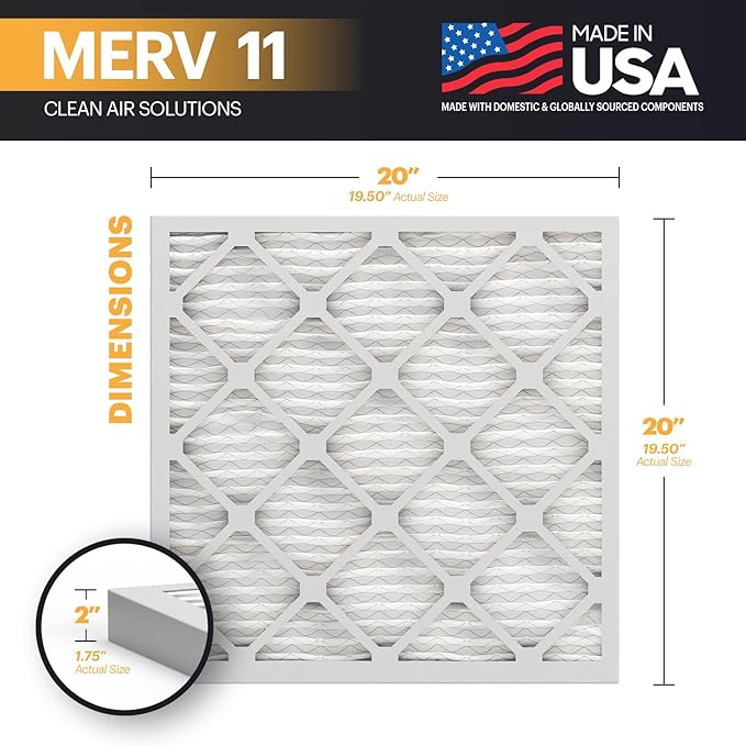 BNX TruFilter 20x20x2 Air Filter MERV 11 - Image 2