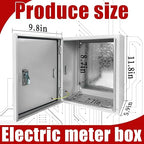 Electrical Box 12 x 10 x 6 Inch Indoor Outdoor Electrical Enclosure Box Steel - Image 2