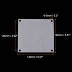 MECCANIXITY 140mm Computer Fan Filter Grills PVC Mesh Dustproof Case Cover - Image 2