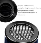 RYANSTAR RACING 76mm 3" High Flow Round Tapered Cone Cool Air Filter Cleaner - Image 5