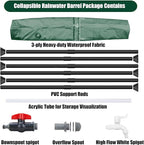 THUNDERBAY 53 Gallon Collapsible Rain Barrel, Portable Rain Barrels to Collect - Image 3