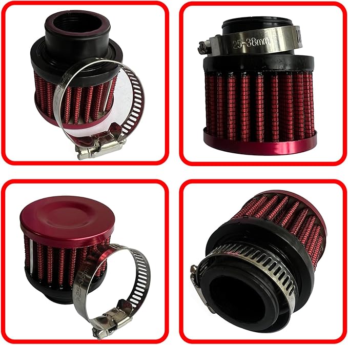 25mm Universal Air Intake Filter, Auto Breathe Filter Vent Crankcase Cleaner - Image 6