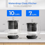 Waterdrop Large Glass Water Filter Pitcher, Eco-Friendly, - Image 4