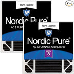Nordic Pure 20x20x5 Honeywell/Lennox Replacement Odor Reduction Merv 8 Filter 2 by NordicPure